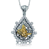 Silver Stone Tughra Women's Necklace